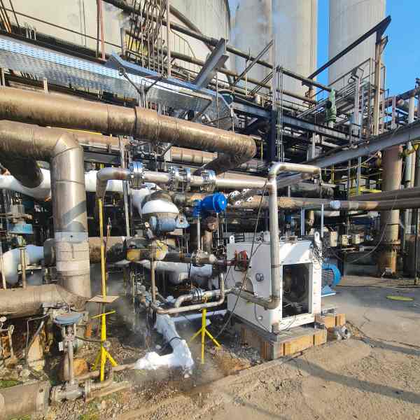 Projeto e execução das interligações  de bombas de Nitrogênio e Oxigênio